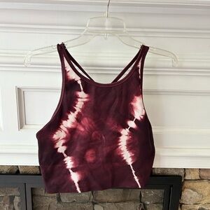 Athleta Watercolor Crop Tank Top